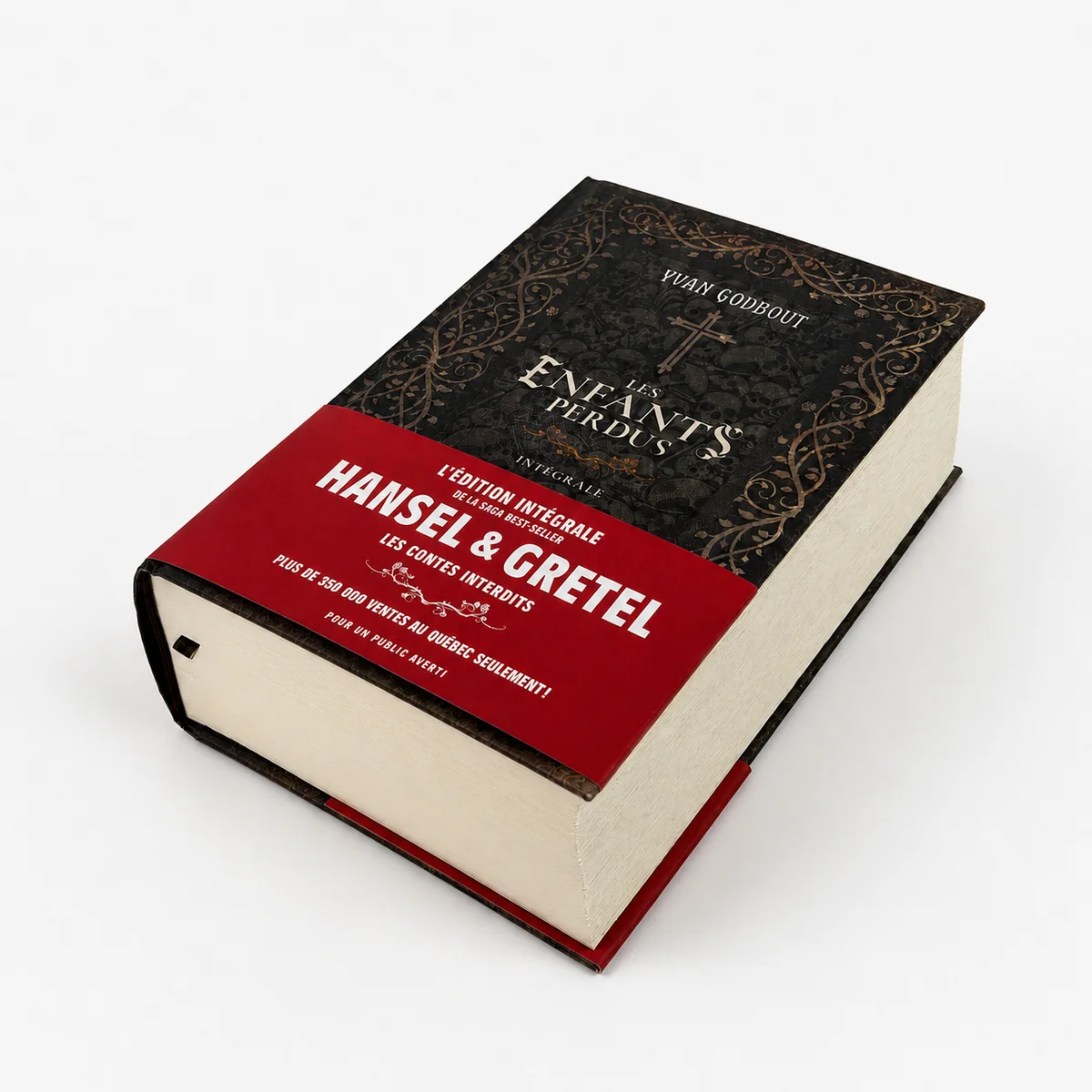 Ultra-thick hardcover book printing with textured Wibalin cover, deckled edge pages, foil stamping, debossing and rounded spine binding
