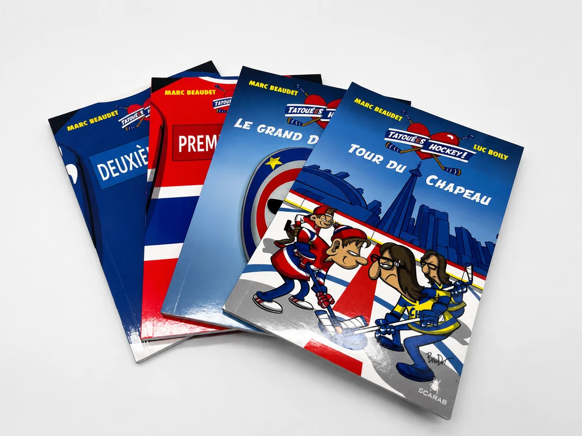 Custom comic book printing with perfect binding, full-color interior pages, and glossy laminated softcover.