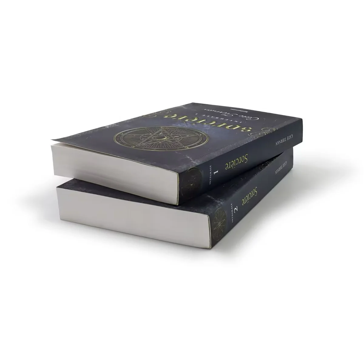 Custom fiction novel printing with perfect binding, matte laminated cover, and high-page-count black-and-white interiors.