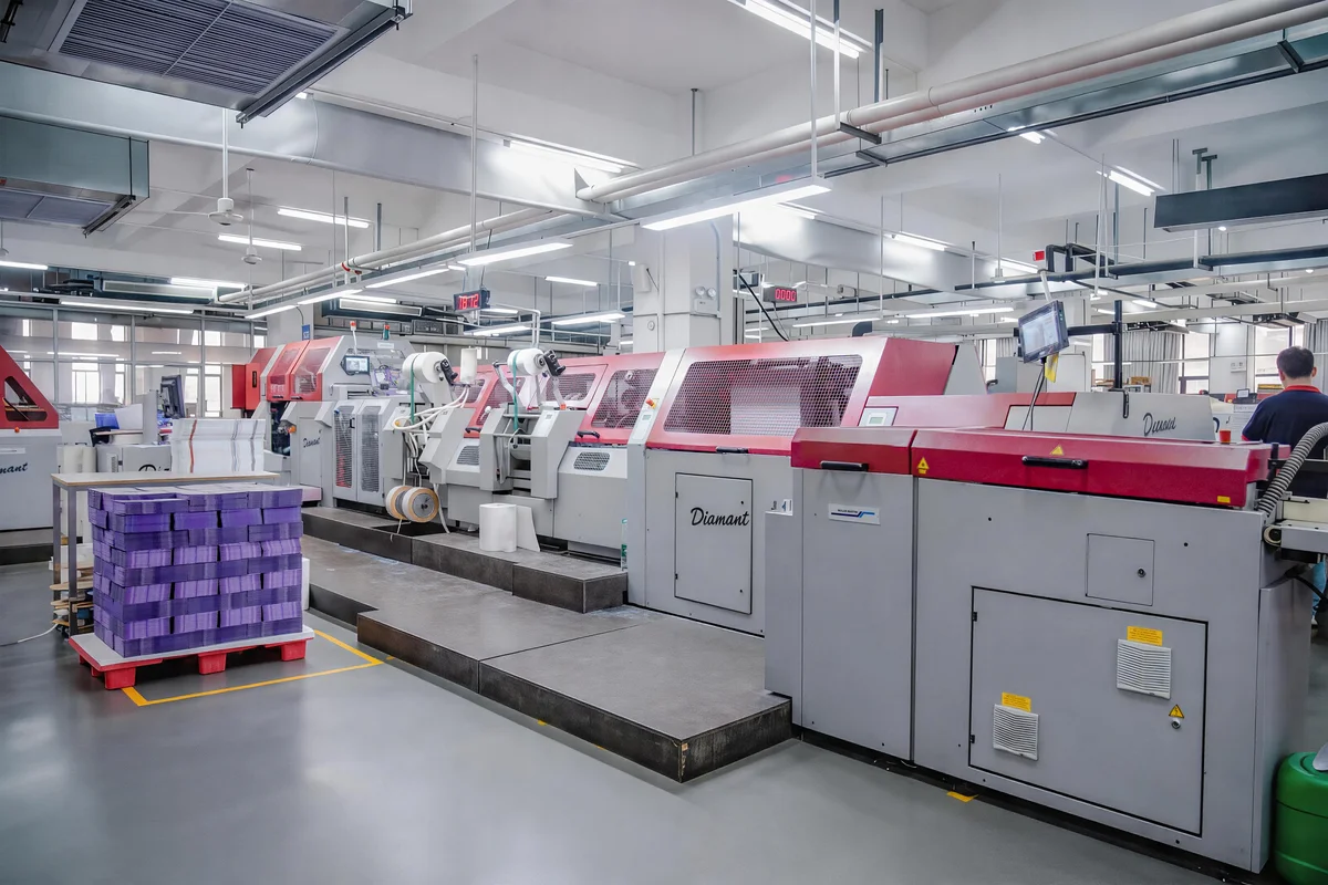 Hardcover book manufacturing video showing case making, case binding, and premium hardcover book production