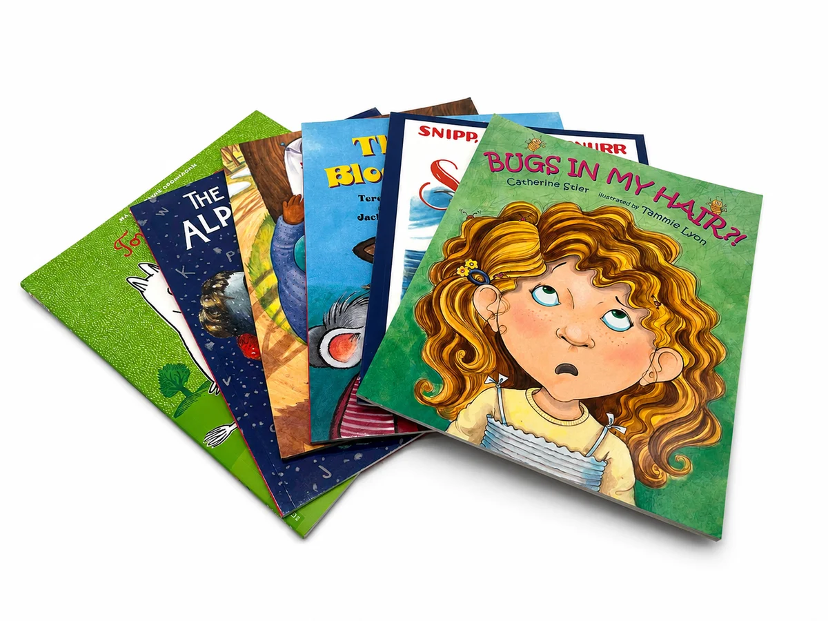 Custom Perfect Bound Children's Picture Books with Full Color Illustration Printing and Square Spine Binding