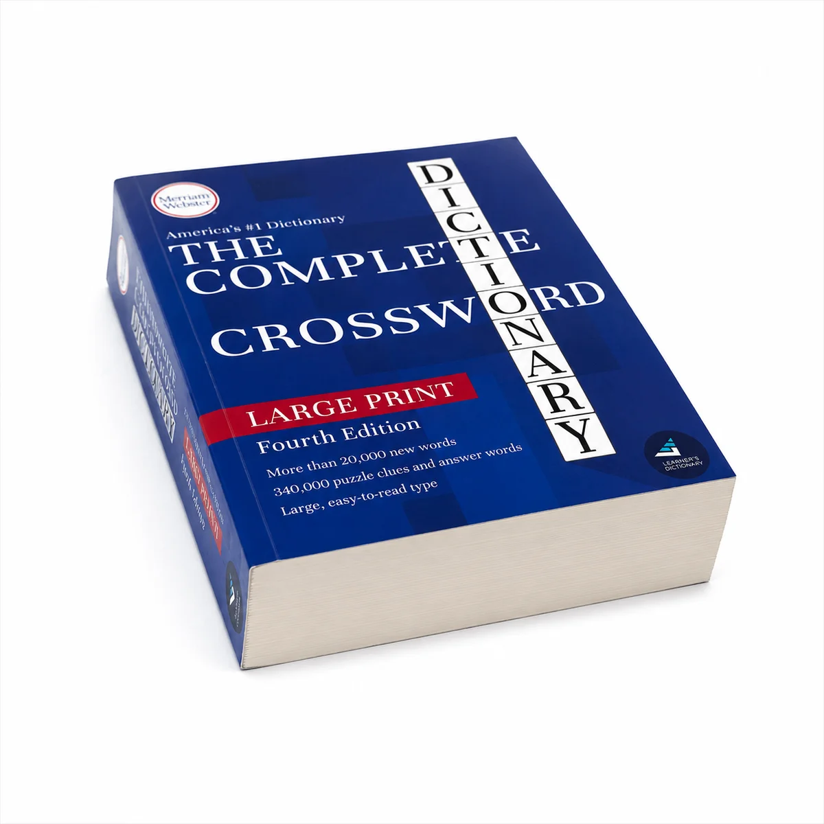 Large Print Crossword Dictionary Perfect Bound Reference Book with PUR Binding and Section Sewn Construction