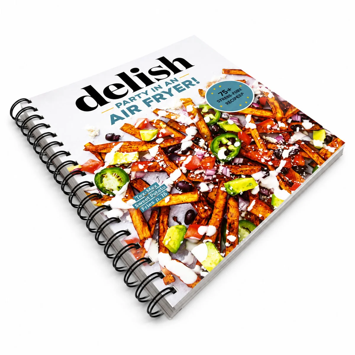 Custom Wire-O bound cookbook with full-color recipe pages, matte laminated cover and durable double-loop wire binding.