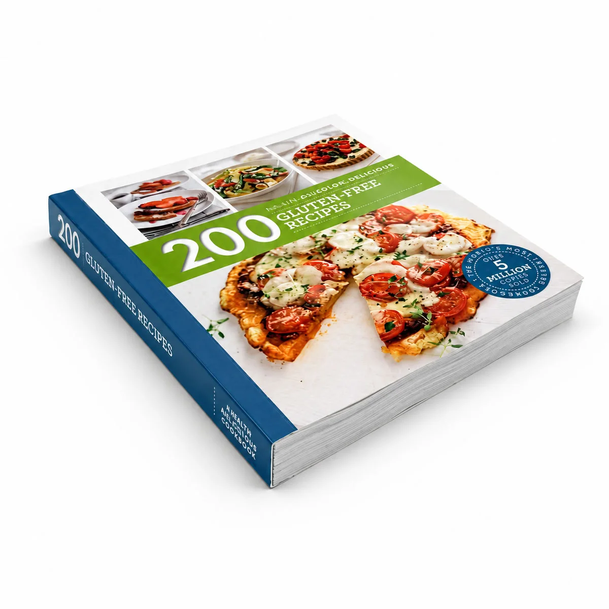 Custom perfect bound cookbook with section sewn binding, full-color recipe pages and matte laminated cover.
