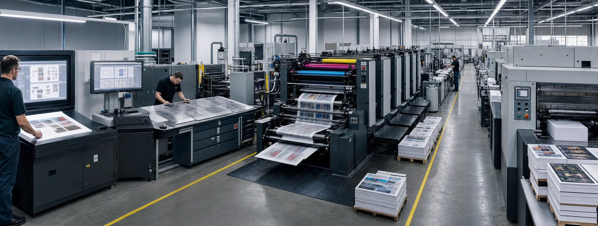 Bulk book printing production line