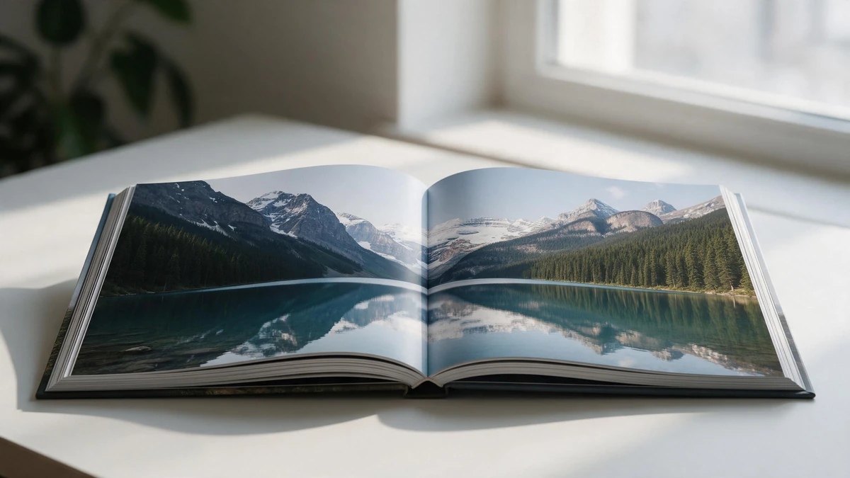Layflat photo book binding